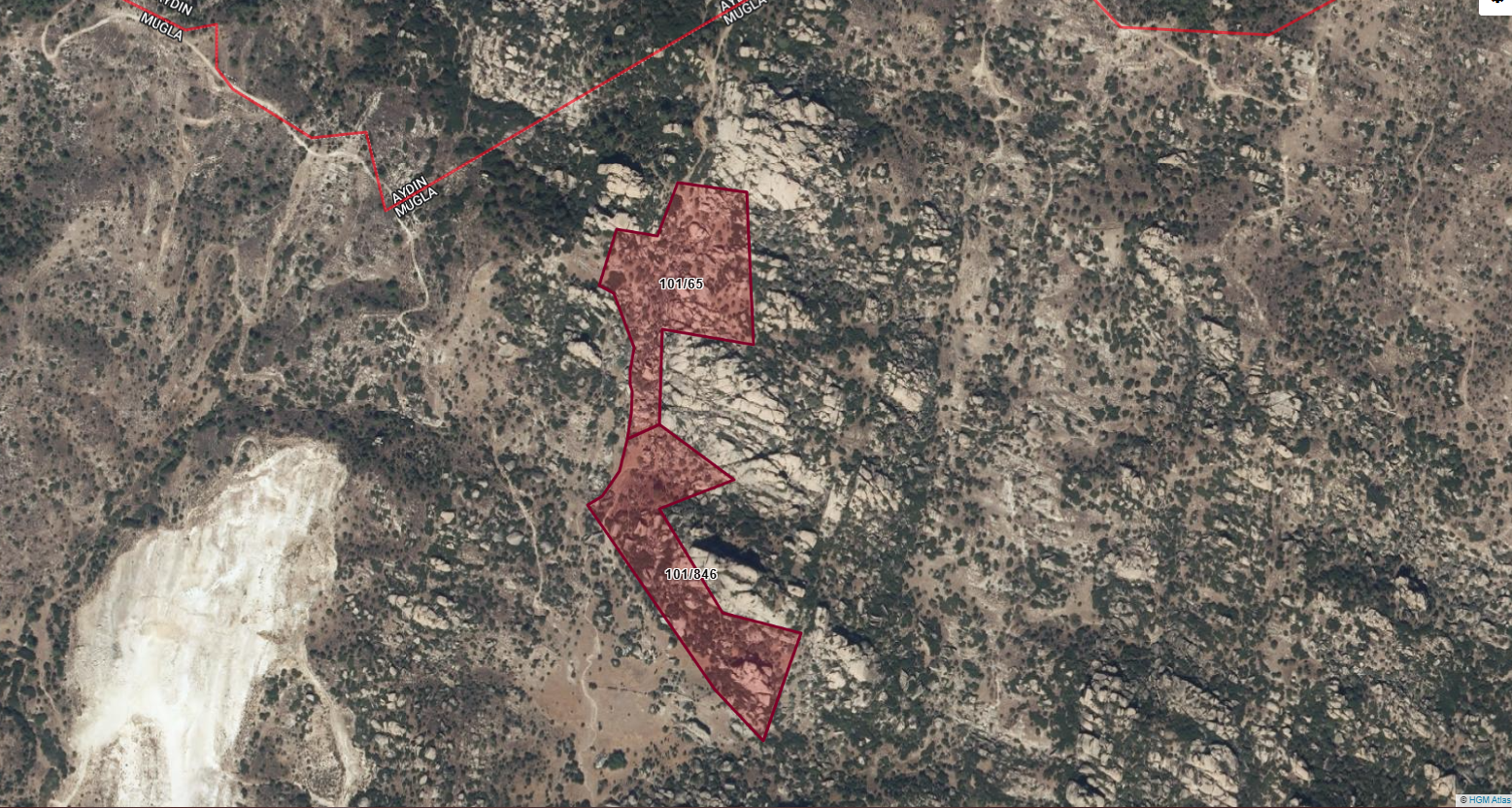 Muğla Yatağan Yava Mahallesinde Satılık 41.230 m2 Arazi
